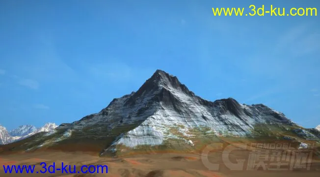 影视级高精度写实山体模型场景 雪山场景 地形的图片11