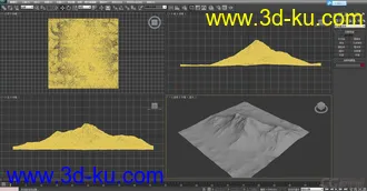 影视级高精度写实山体模型场景 雪山场景 地形的图片