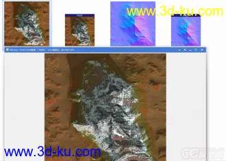 影视级高精度写实山体模型场景 雪山场景 地形的图片