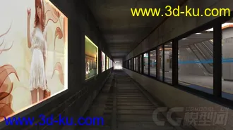 3D打印模型西安地铁站的图片