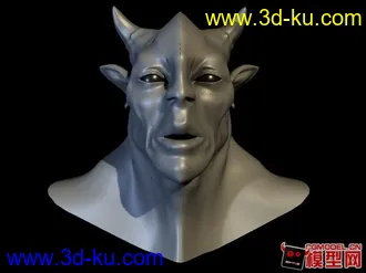 3D打印模型怪兽头~~的图片