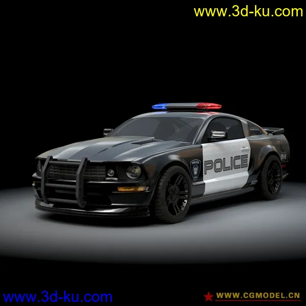 Barricade警车 Ford Mustang模型的图片1