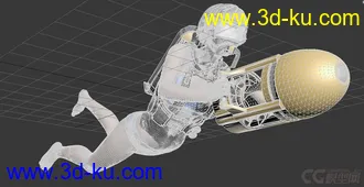 3D打印模型潜水员的图片