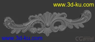 3D打印模型一个欧式雕花的图片