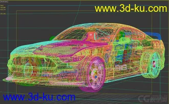 福特野马谢尔比 gt350r 2016 汽车模型的图片