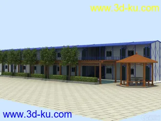 3D打印模型新手挣点积分，板房葡萄架的图片