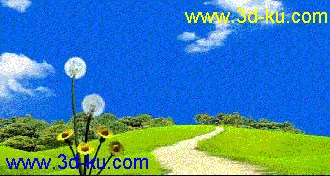 3D打印模型风吹蒲公英3的图片