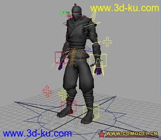 一个绑定的忍者模型的图片