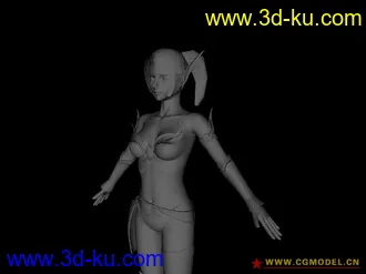 3D打印模型血精灵美女的图片