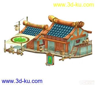 3D打印模型Q版场景   欢迎下载资源的图片