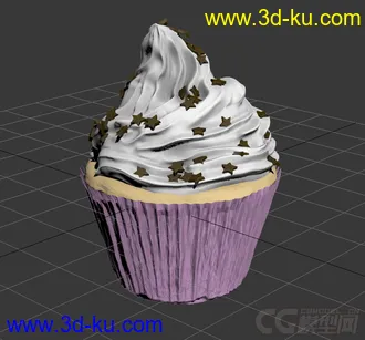 纸杯蛋糕  雕刻模型 非常写实 真实 还可以当冰激淋模型的图片