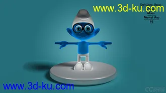 3D打印模型Blue蓝精灵的图片