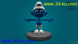 3D打印模型Blue蓝精灵的图片