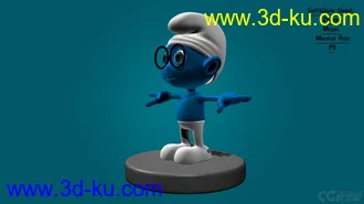 3D打印模型Blue蓝精灵的图片