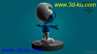 3D打印模型Blue蓝精灵的图片