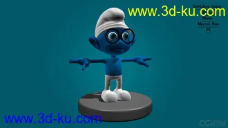 3D打印模型Blue蓝精灵的图片