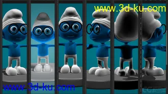 3D打印模型Blue蓝精灵的图片