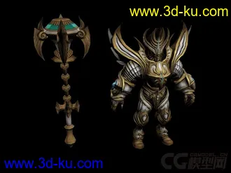 3D打印模型黄金战士的图片