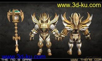 3D打印模型黄金战士的图片