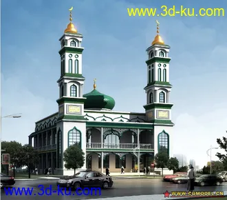 3D打印模型一个清真寺的图片