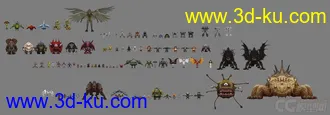 3D打印模型龙之谷怪物合集~的图片