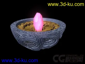 3D打印模型球体陨石晶石存储石的图片