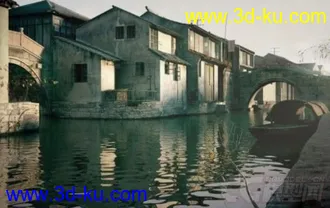 3D打印模型梦里水乡精细场景的图片