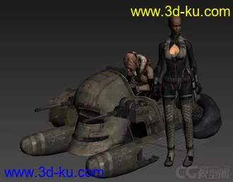 3D打印模型失落星球LostPlanet 机车美女的图片