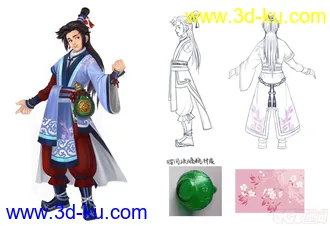 神雕侠侣！战斗NPC 模型，带绑定 动作！！的图片