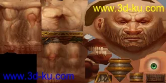 3D打印模型魔兽矮人裸模的图片