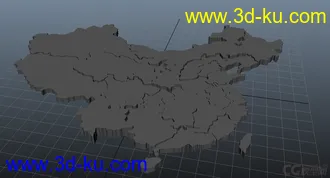 中国地图 省份 模型的图片