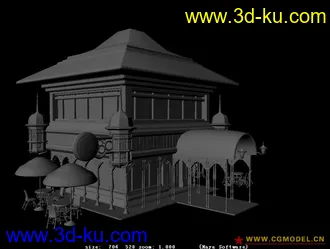 3D打印模型咖啡厅一个··多多指教啊啊··的图片