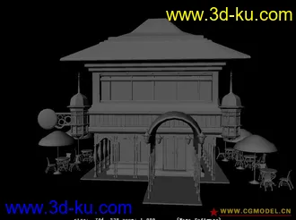 3D打印模型咖啡厅一个··多多指教啊啊··的图片