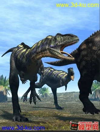 霸王龙超写实模型加材质绑定和动画的图片