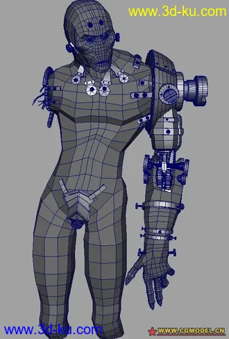 3D打印模型超牛张盛MAYA终结者。。大家共勉的图片