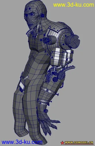 3D打印模型超牛张盛MAYA终结者。。大家共勉的图片