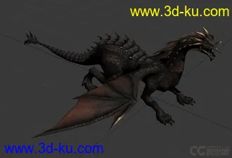 3D打印模型西方龙的图片