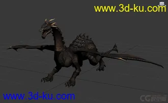 3D打印模型西方龙的图片