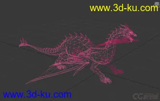 3D打印模型西方龙的图片