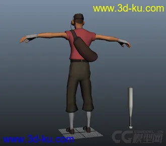 3D打印模型棒球手的图片