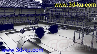 3D打印模型亚洲风格小院的图片
