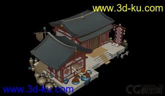 简单小屋模型的图片