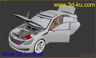 3D打印模型道奇汽车的图片