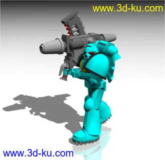 3D打印模型[3DS]机甲战争武器套件--绿军的图片