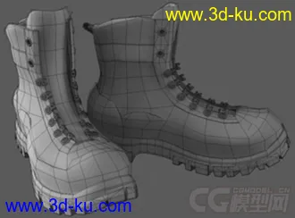 3D打印模型写实靴子的图片