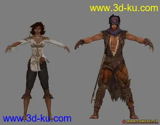 3D打印模型发个旧东西 波斯王子和女主教的图片
