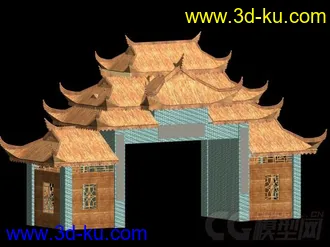 3D打印模型门楼，希望对大家有用的图片
