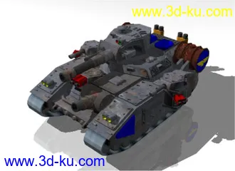 3D打印模型[3DS]机甲战争武器套件--蓝军的图片