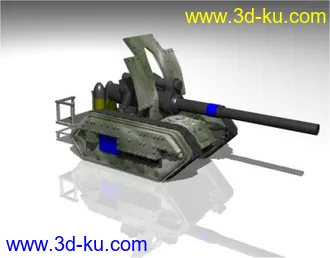 3D打印模型[3DS]机甲战争武器套件--蓝军的图片