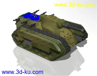 3D打印模型[3DS]机甲战争武器套件--蓝军的图片